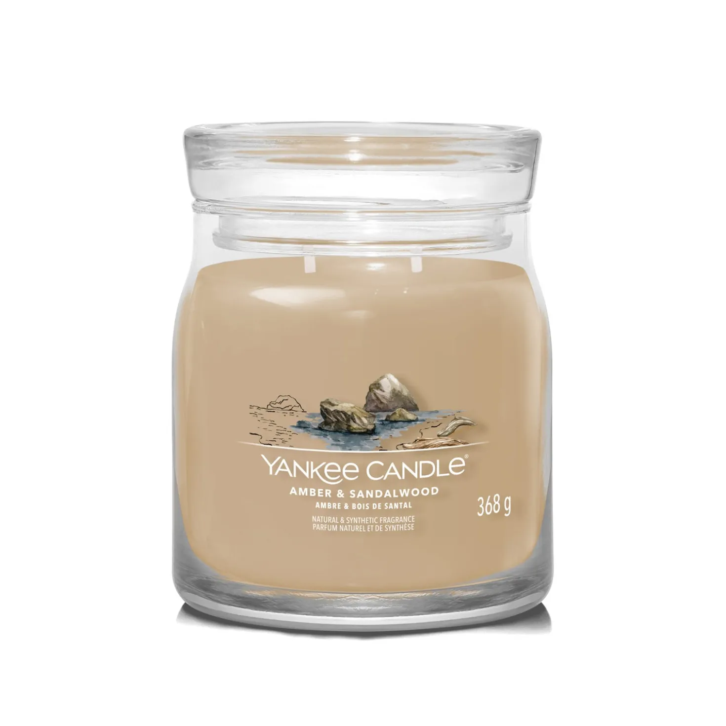 Amber Sandalwood, candela in giara media Yankee Candle