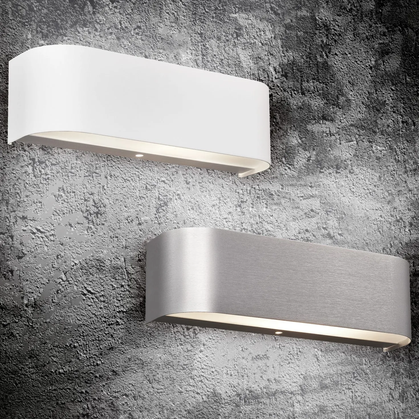 Applique LED alluminio grigio Adriano Trio