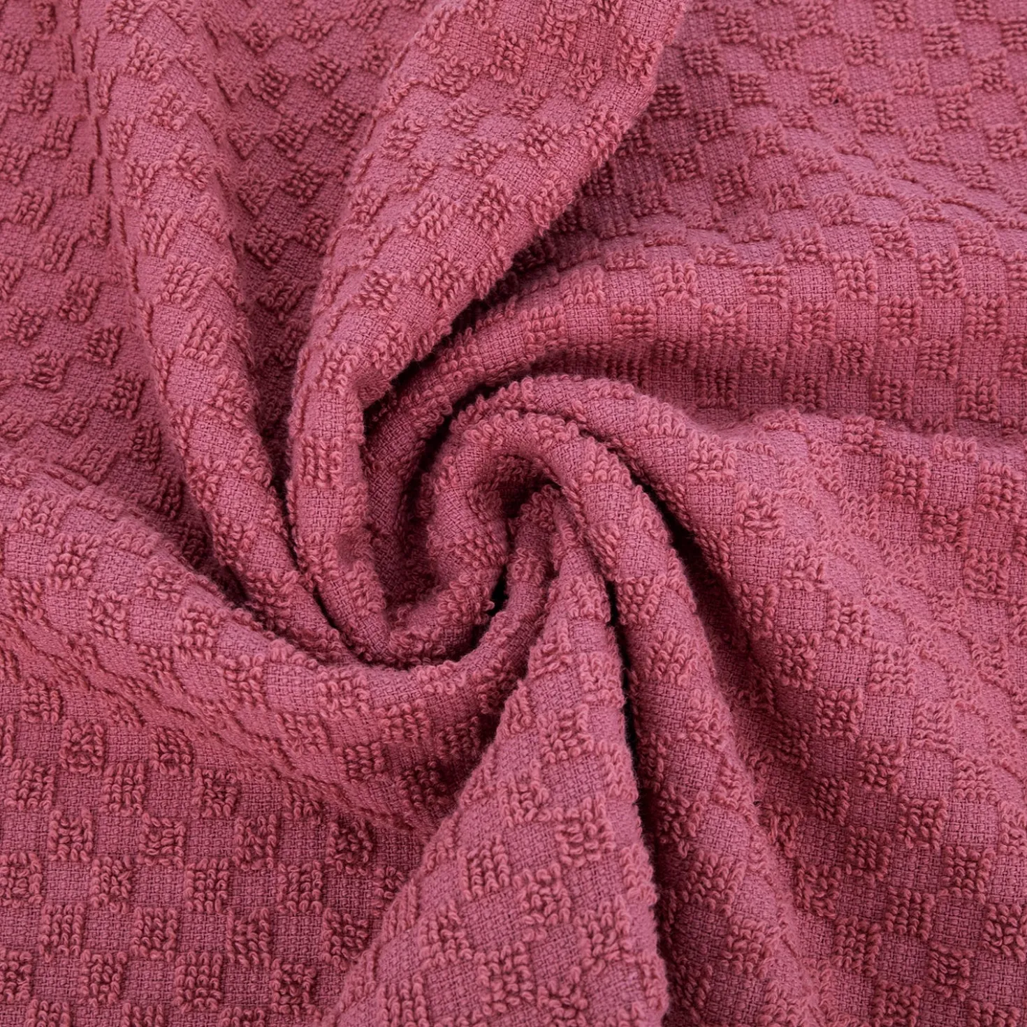 Asciugamano ospite 30x50 cm corallo Check