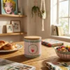 Barattolo ceramica e bambù Love Color Bloom