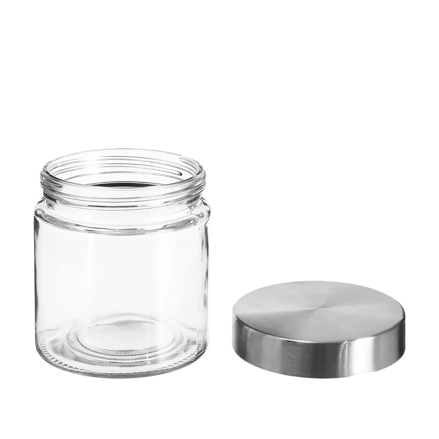 Barattolo 750 ml in vetro tappo in acciaio inox