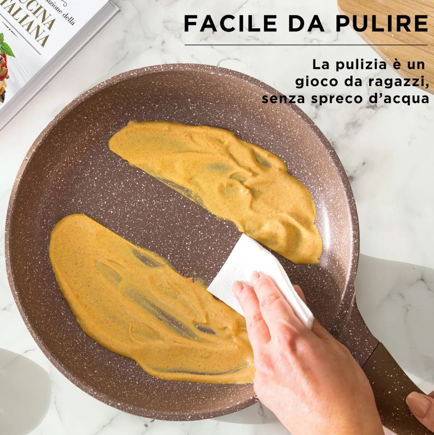 Batteria di pentole antiaderenti 8 pezzi 0 Grassi