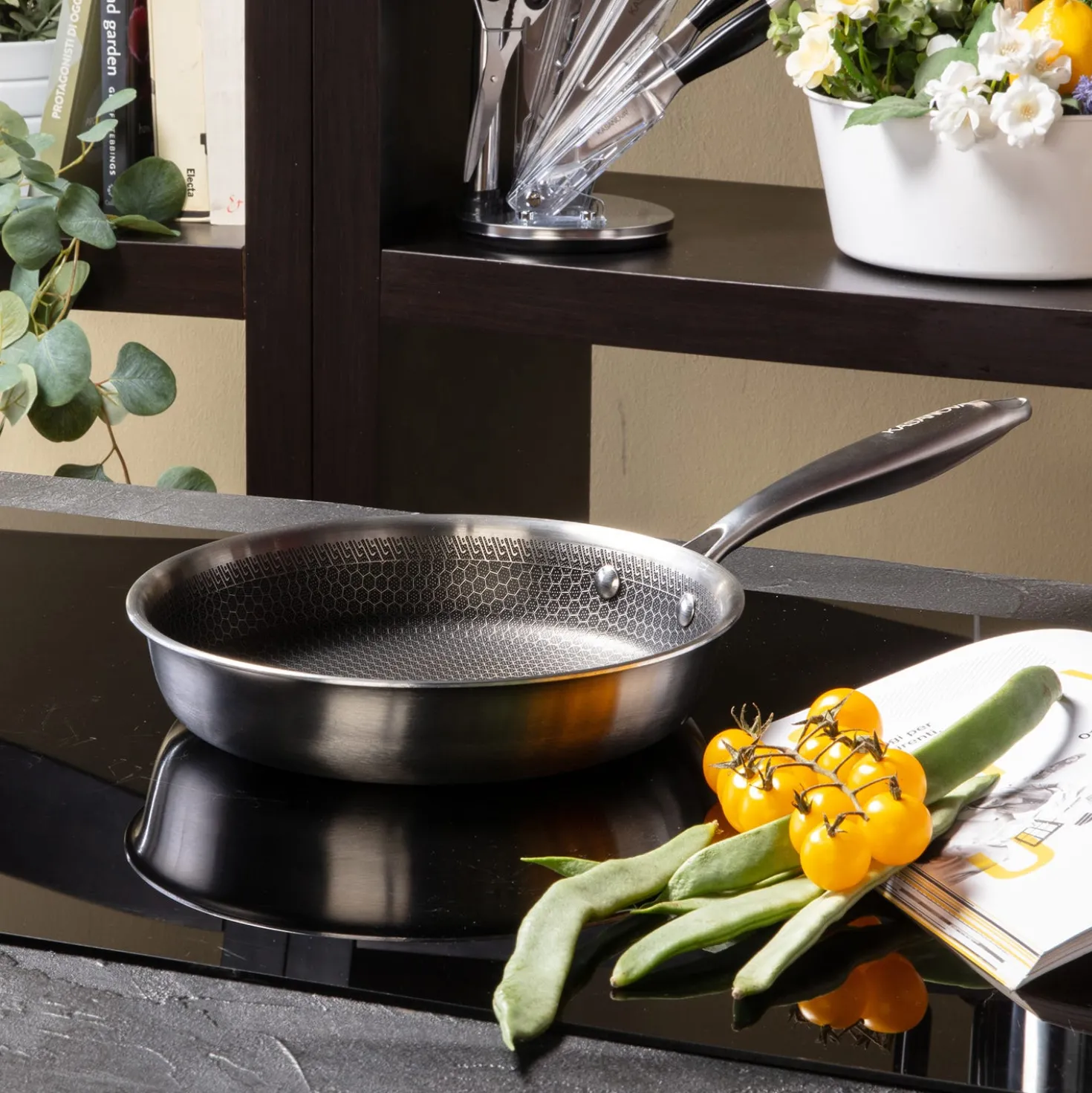 Batteria pentole 11 pezzi Chef Tri - Ply acciaio