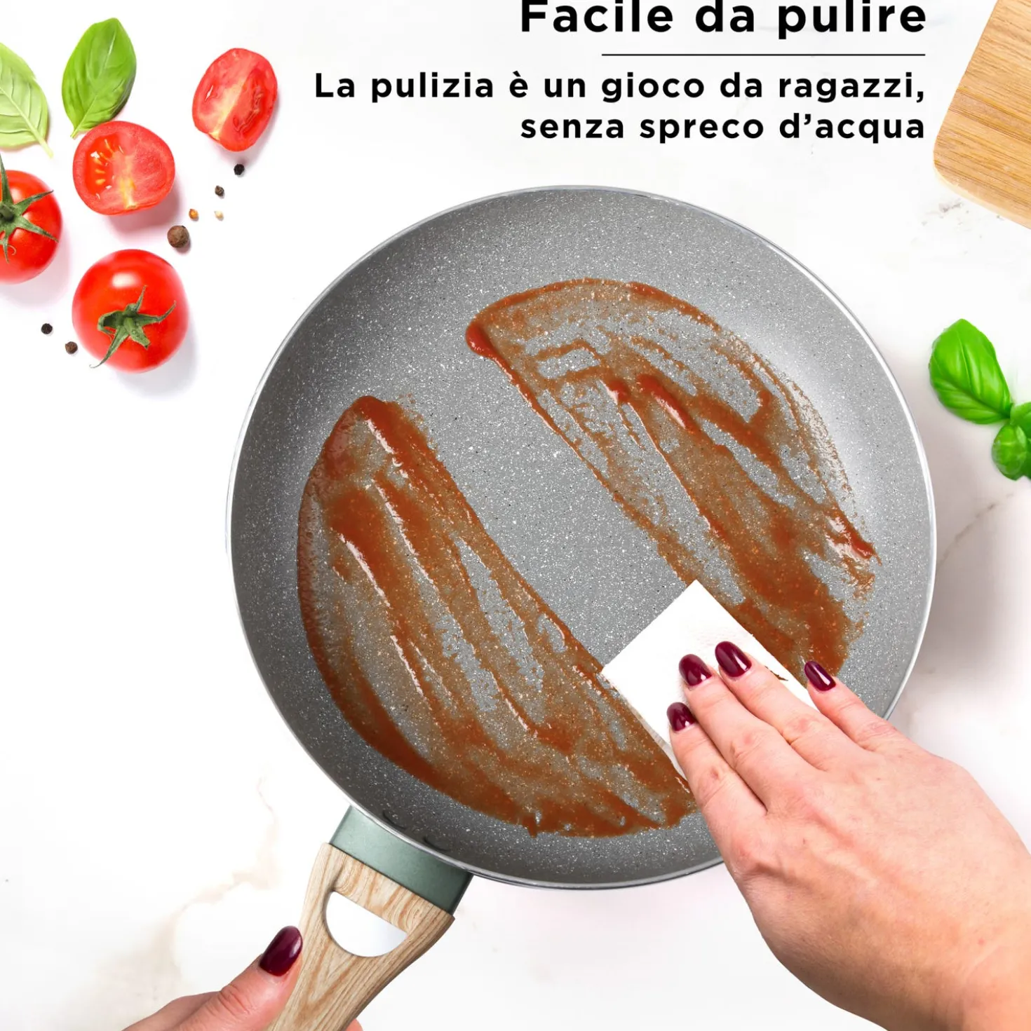 Batteria pentole 7 pezzi verde Cooking Therapy