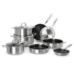 Batteria pentole 3 strati 11 pezzi Tri - Ply