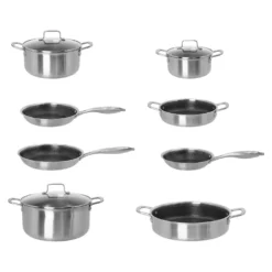 Batteria pentole 3 strati 11 pezzi Tri - Ply