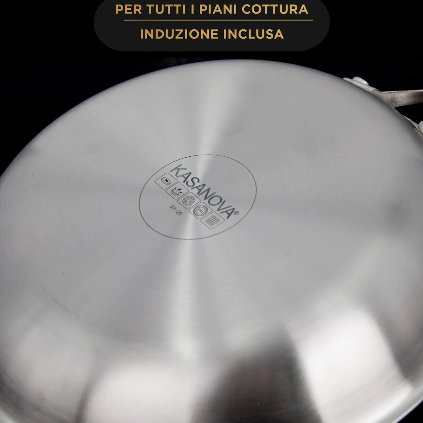 Batteria pentole 3 strati 11 pezzi Tri - Ply