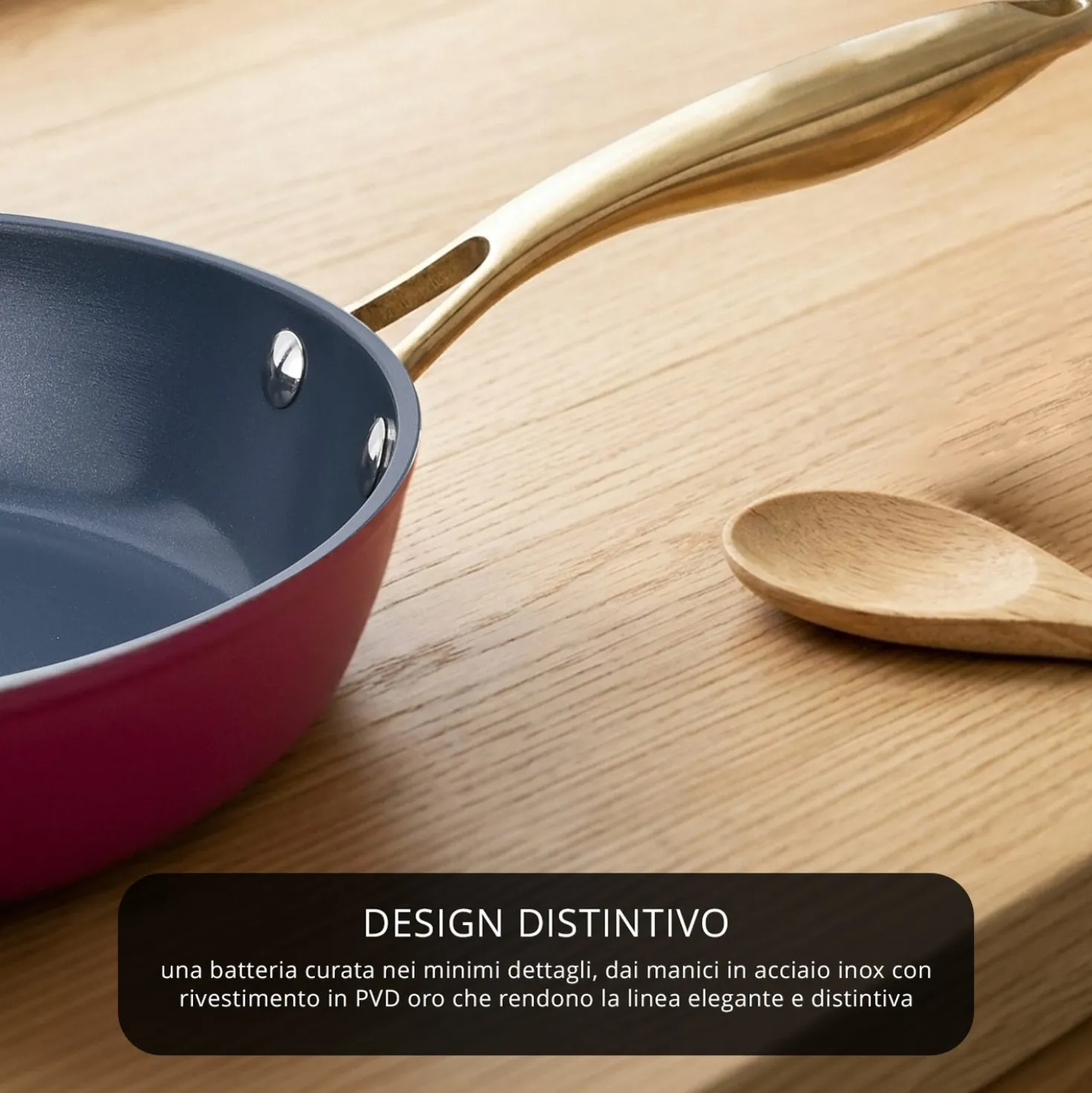 Batteria 12 pezzi antiaderente ceramico Rhapsody fucsia