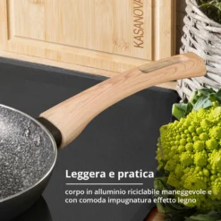 Batteria 12 pezzi large Black Stone