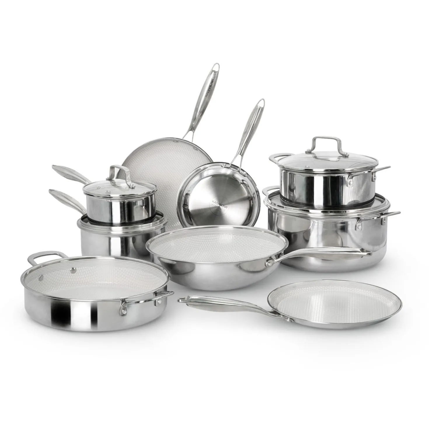 Batteria 3 strati 13 pezzi bianca Tri - Ply Ceramic