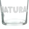 Bicchiere acqua in vetro scritta Naturale 360 ml