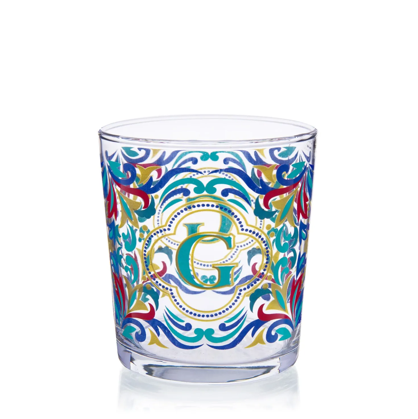Bicchiere acqua lettera G Royal Garden