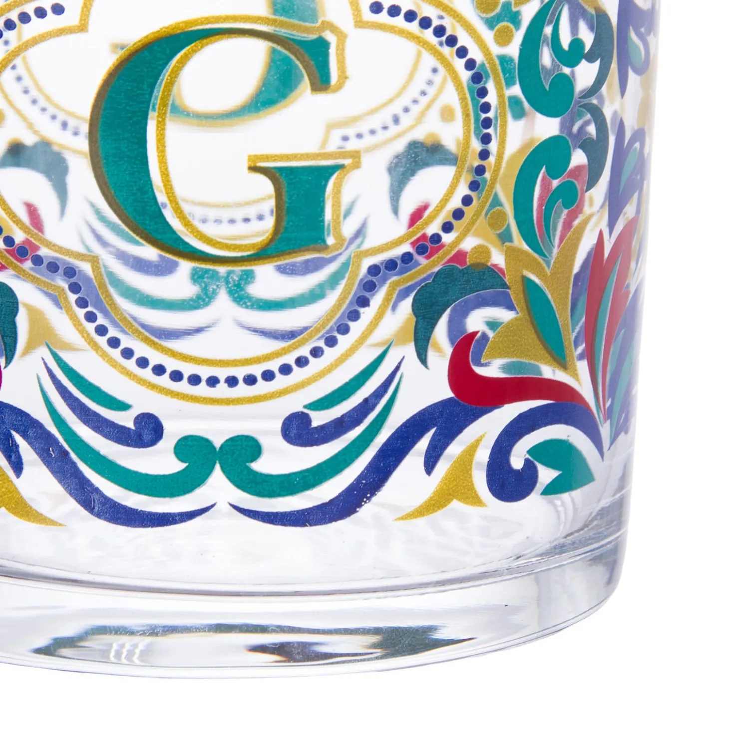 Bicchiere acqua lettera G Royal Garden