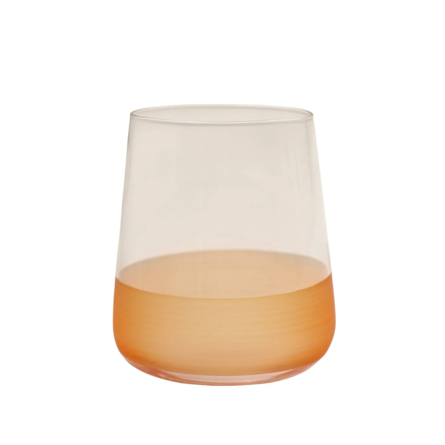 Bicchiere acqua vetro 420 ml arancione Blaze