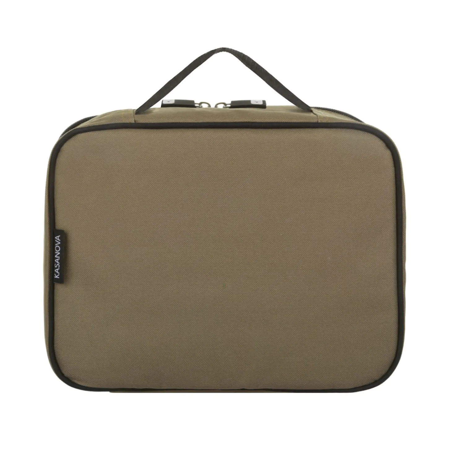 Borsa porta pranzo termica marrone 6 L con 2 contenitori