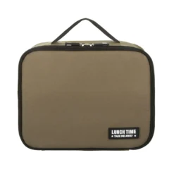 Borsa porta pranzo termica marrone 6 L con 2 contenitori