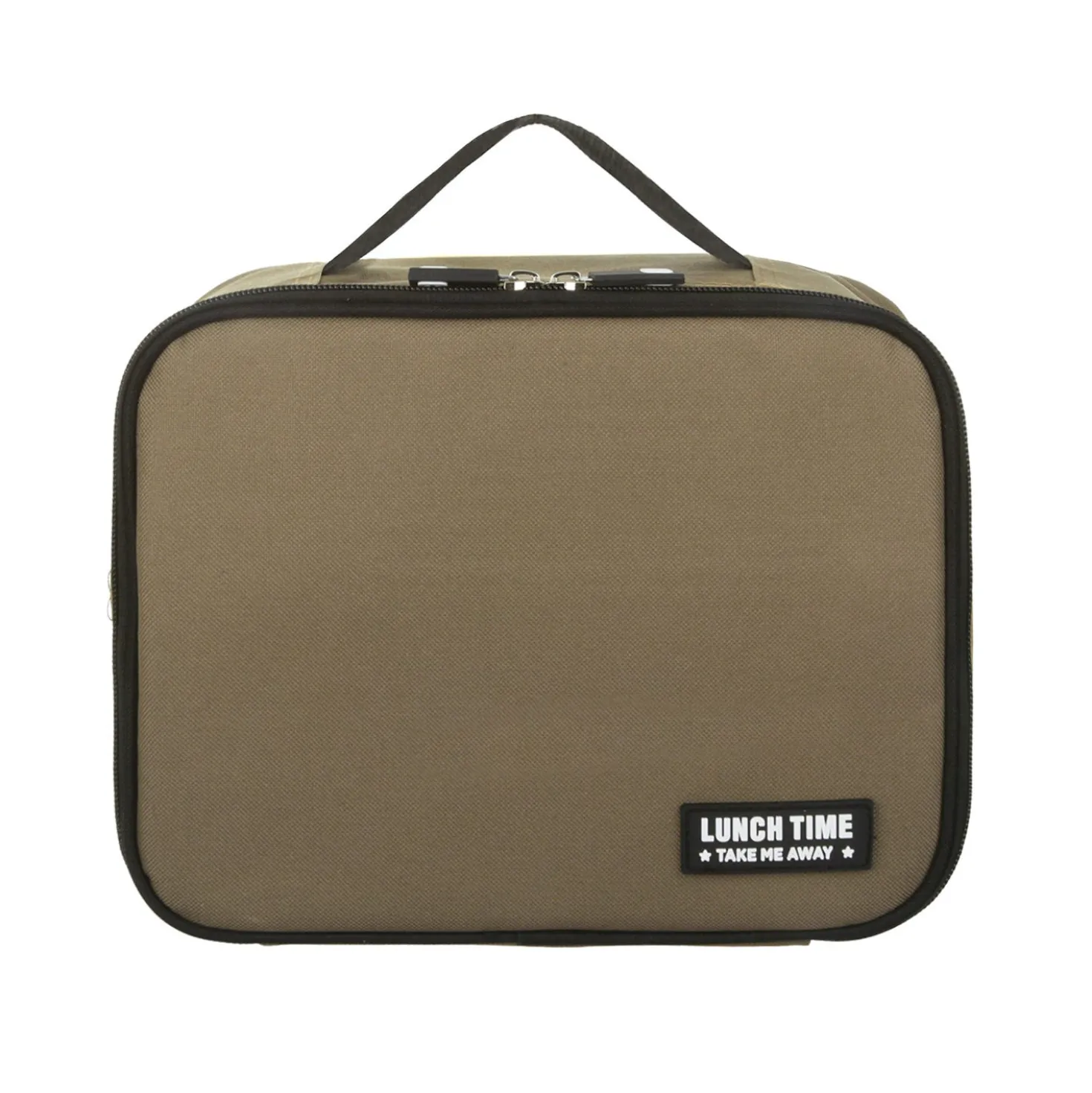 Borsa porta pranzo termica marrone 6 L con 2 contenitori