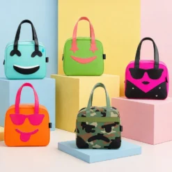 Borsa termica impermeabile 8,5 L arancione linguaccia con manici