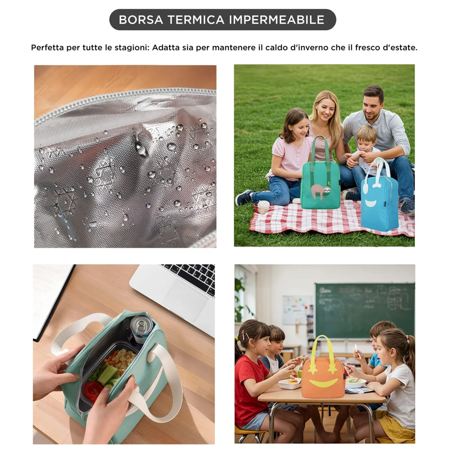 Borsa termica porta pranzo piovra 11 L Cooler