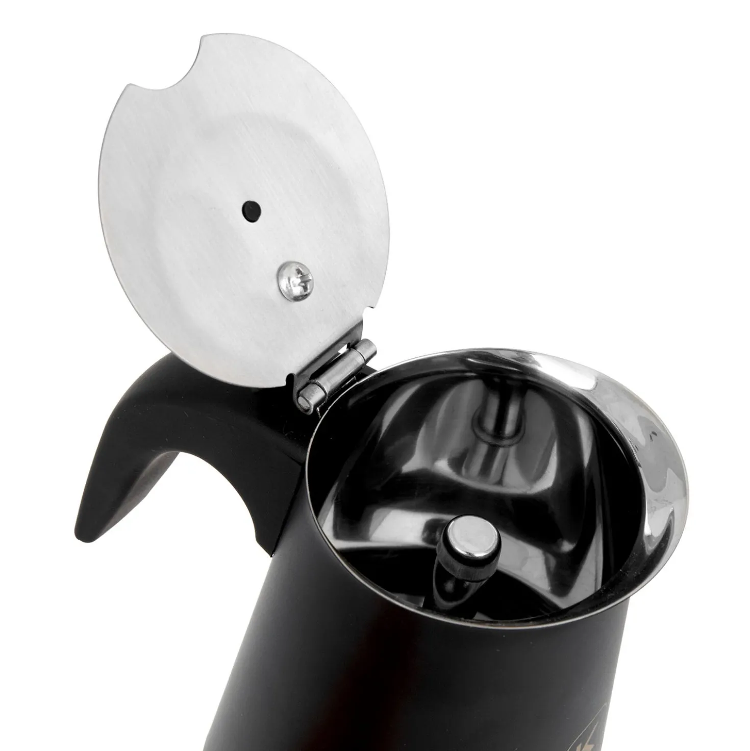 Caffettiera induzione 2 tazze nero