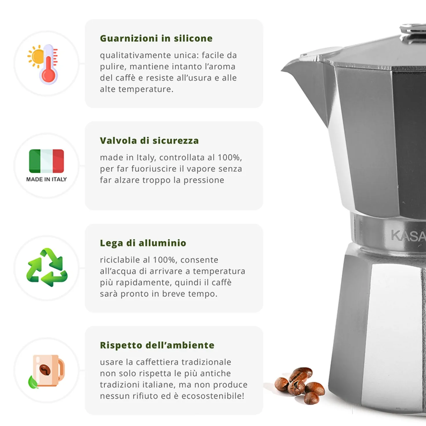 Caffettiera 12 tazze Kasanova Premium