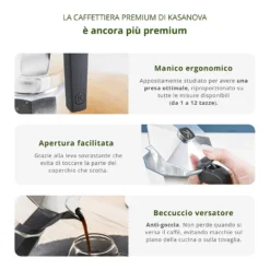 Caffettiera 12 tazze Kasanova Premium