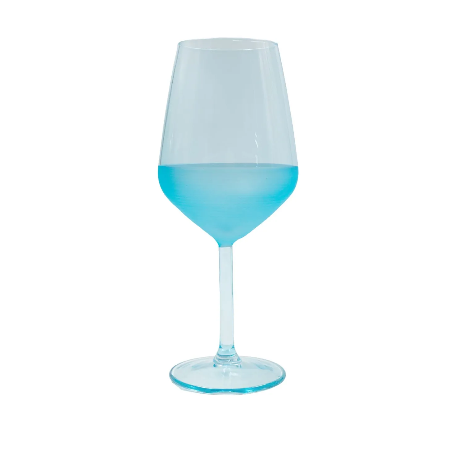 Calice vino vetro 490 ml azzurro Blaze