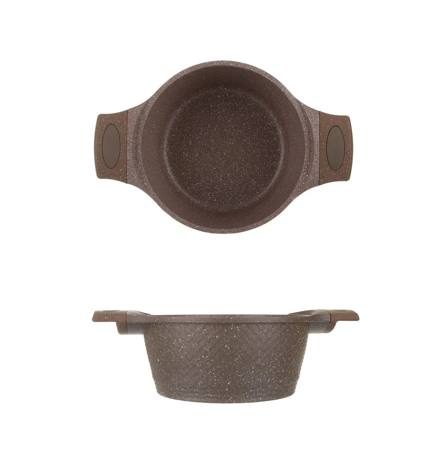 Casseruola 20 cm antiaderente 0 grassi con coperchio