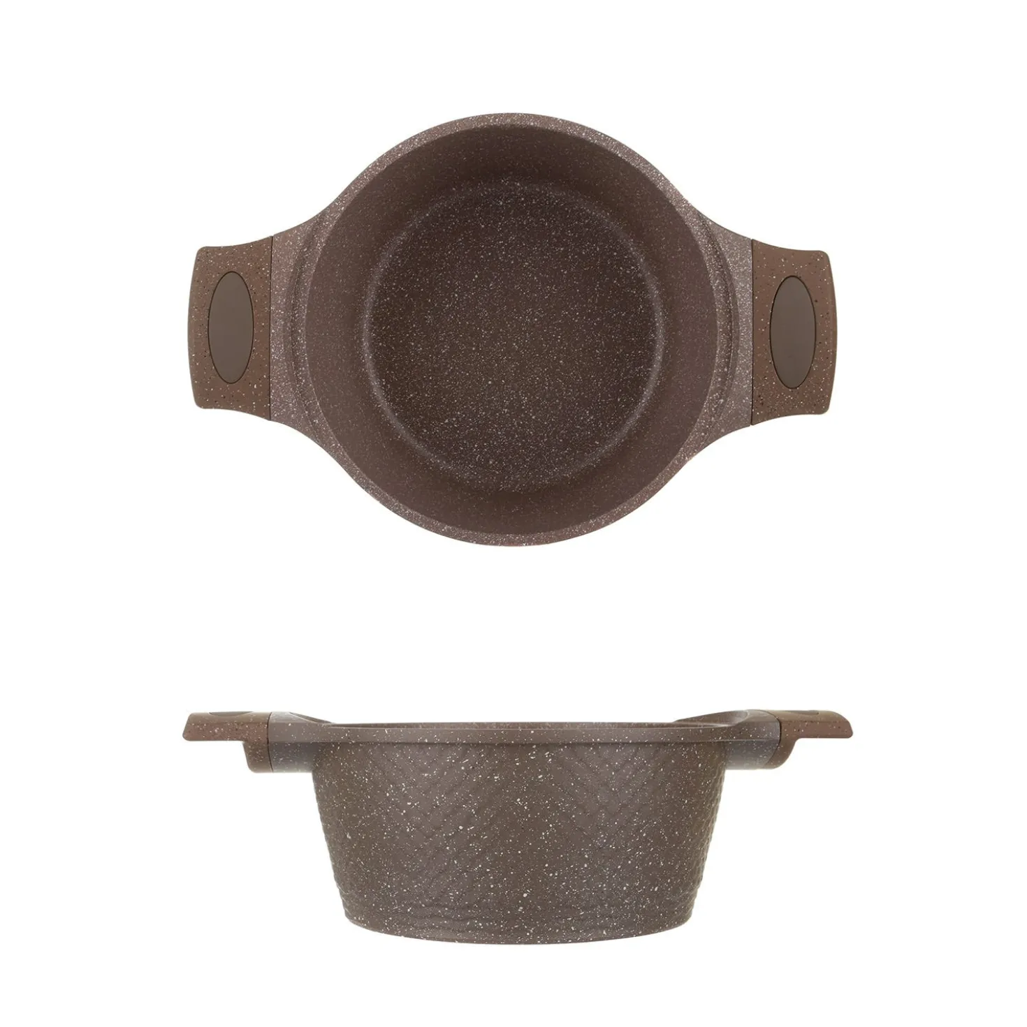 Casseruola 24 cm antiaderente 0 grassi con coperchio