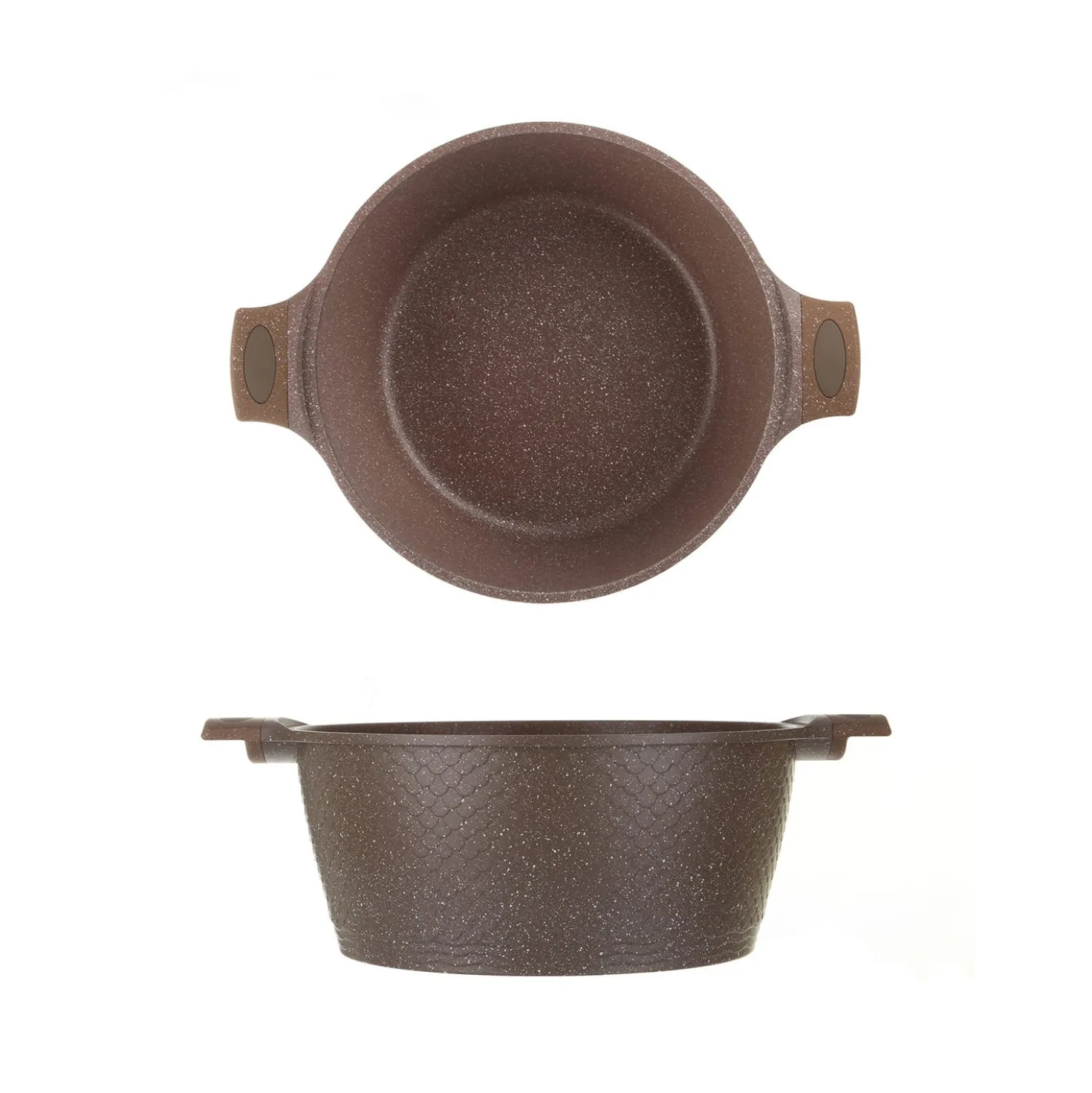 Casseruola 32 cm antiaderente 0 grassi con coperchio