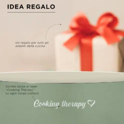 Casseruola 18 cm avocado Cooking Therapy con coperchio