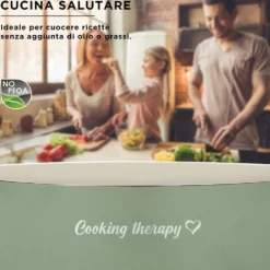Casseruola 16 cm avocado Cooking Therapy con coperchio