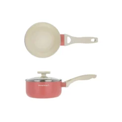 Casseruola 16 cm corallo Cooking Therapy con coperchio