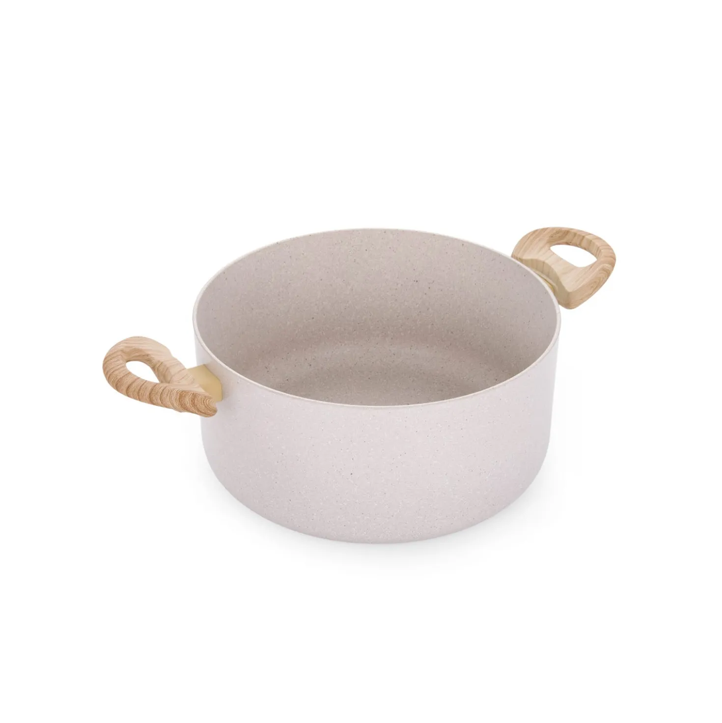 Casseruola 24 cm Dolomitika manici effetto legno