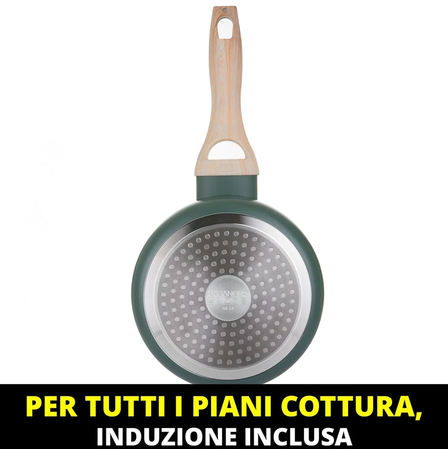 Casseruola 16 cm verde Cooking Therapy con coperchio