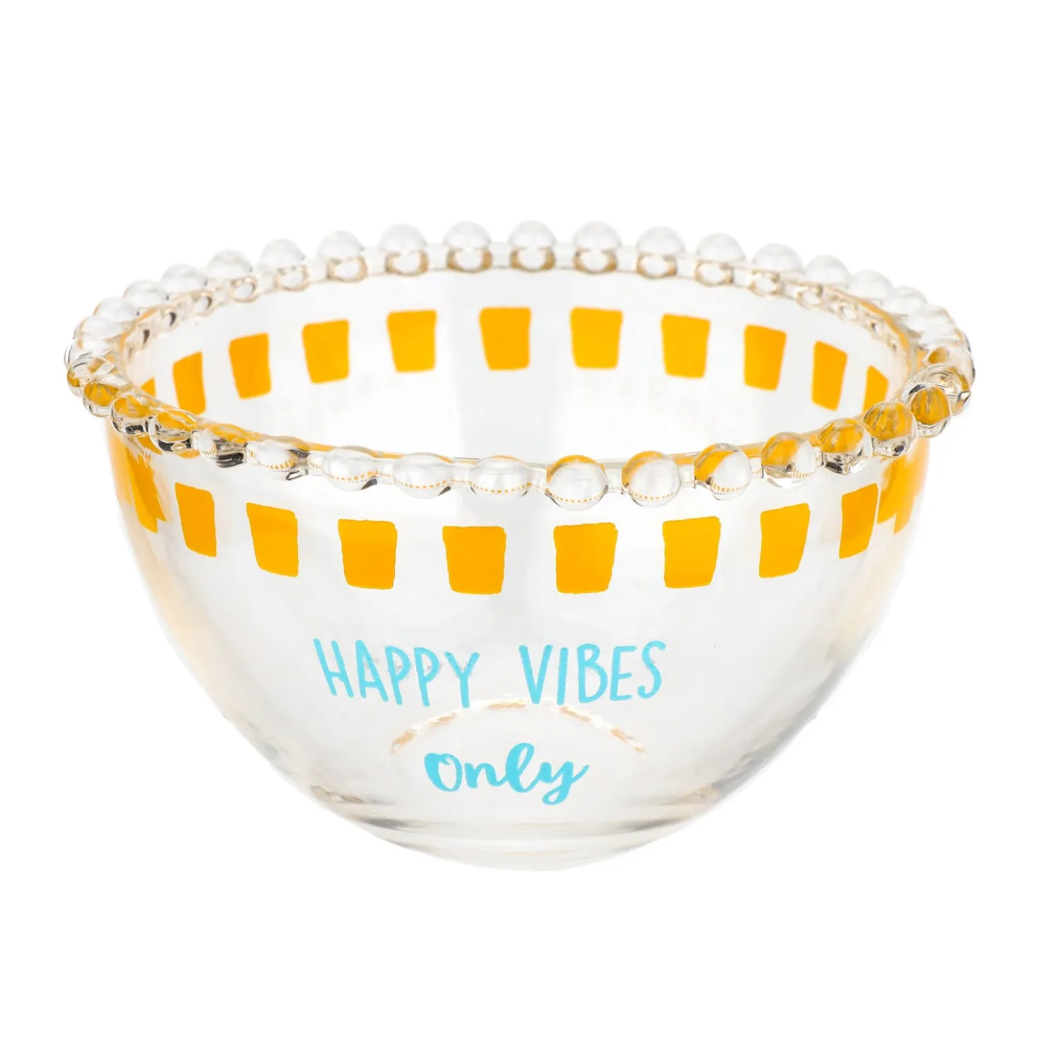 Ciotola in vetro 450 ml Happy vibes Color Bloom