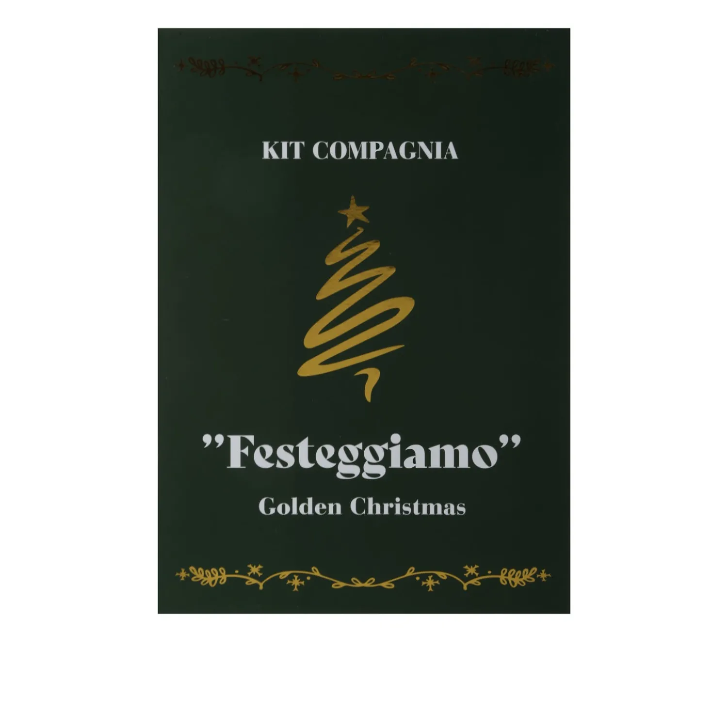 Cofanetto set 3 accessori tavola party Golden Christmas