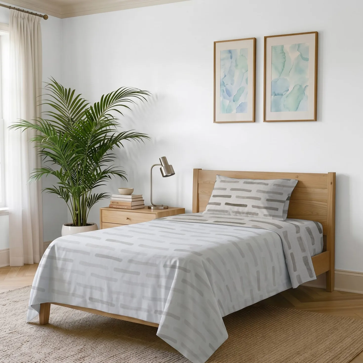 Completo letto Karma singolo fun tortora Datex