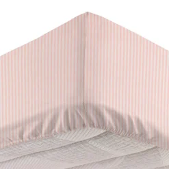 Completo letto matrimoniale in cotone rosa Botanic