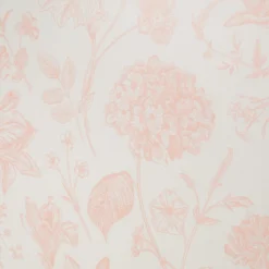 Completo letto 1 piazza e mezza in cotone rosa Botanic