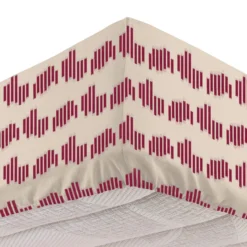 Completo letto singolo cotone geometrie bordeaux