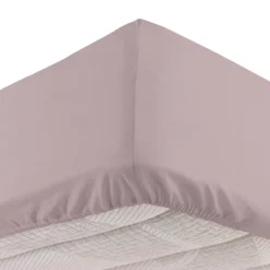 Completo letto singolo cotone fiori malva