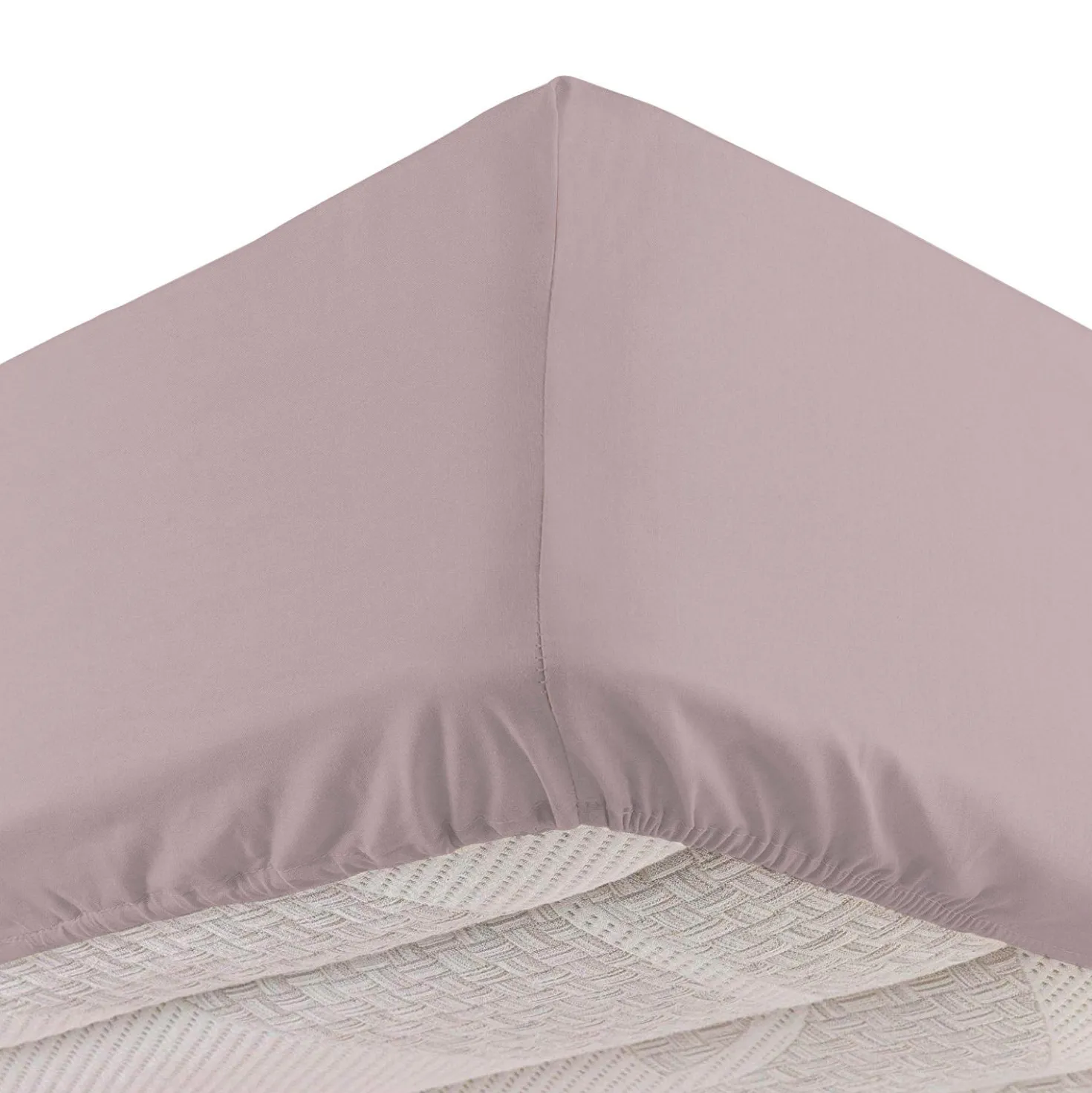 Completo letto singolo cotone fiori malva