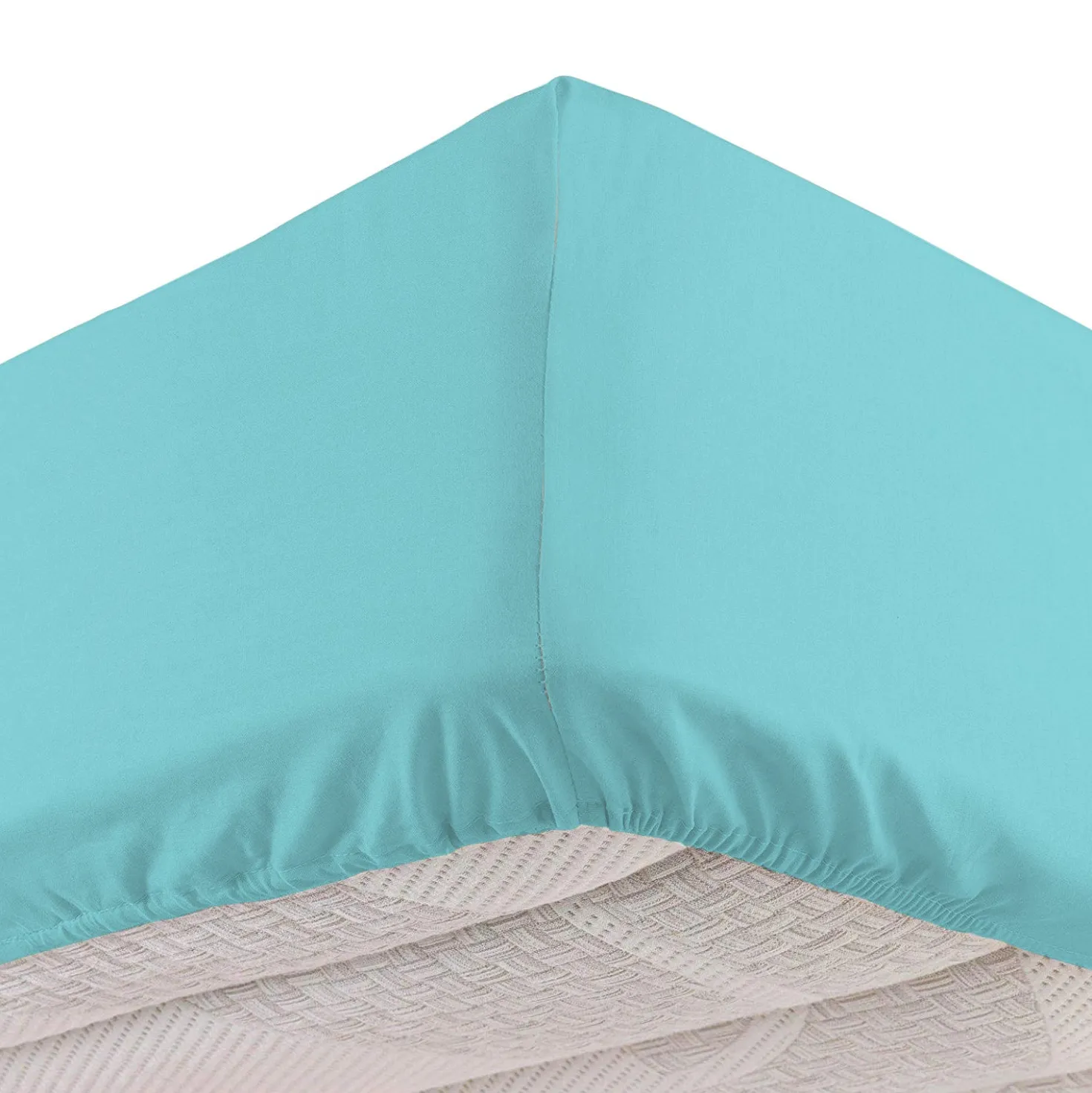 Completo letto singolo cotone azzurro Nicoletta