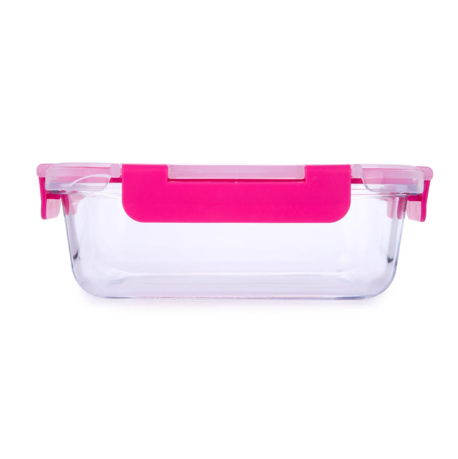 Contenitore alimentare 640 ml vetro rosa