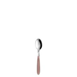 Cucchiaino caffè in acciaio inox manico nocciola Eme