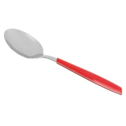 Cucchiaio tavola sfuso rosso in acciaio inox Silhouette