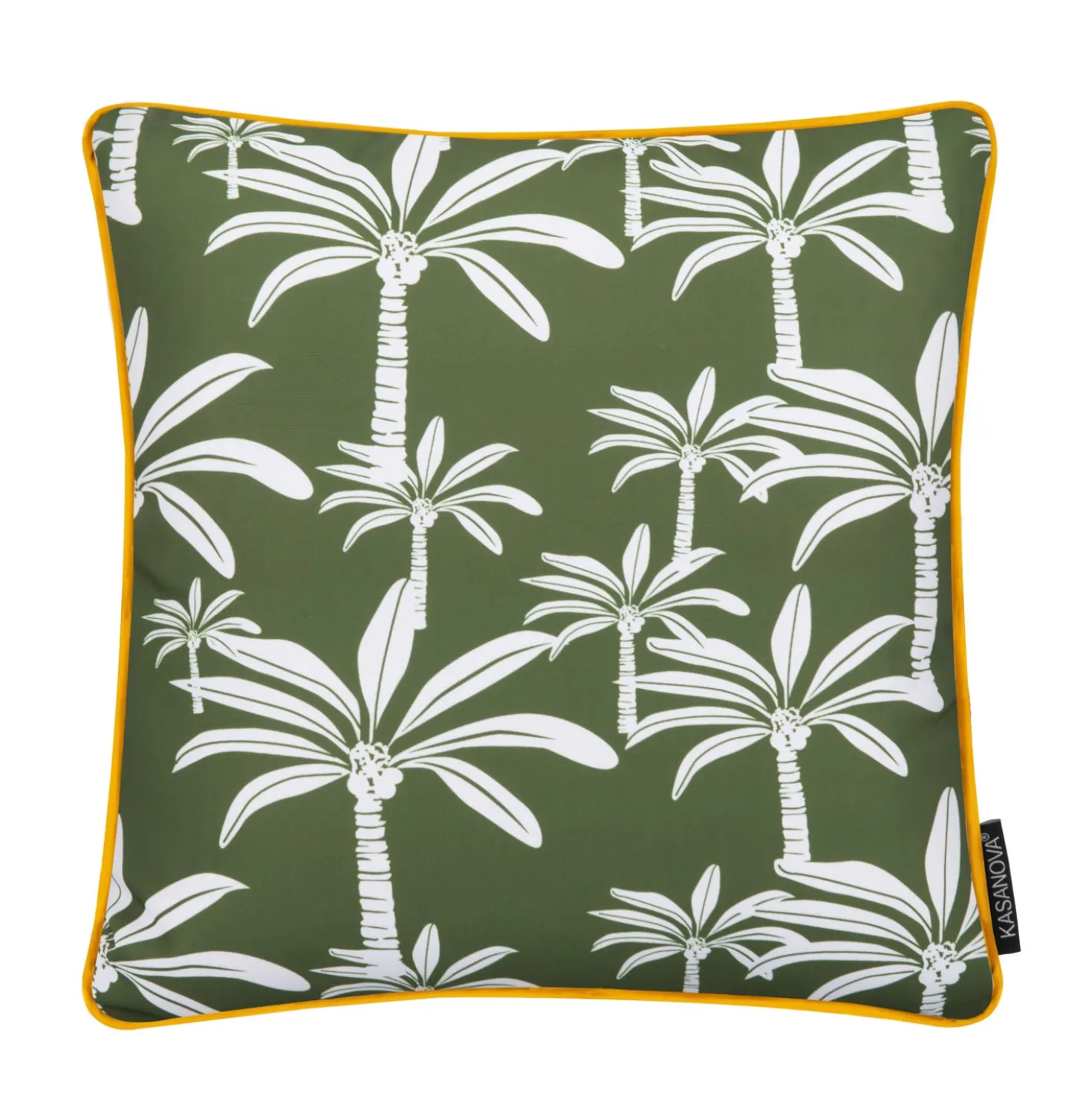 Cuscino arredo idrorepellente 50x50 cm palme verde