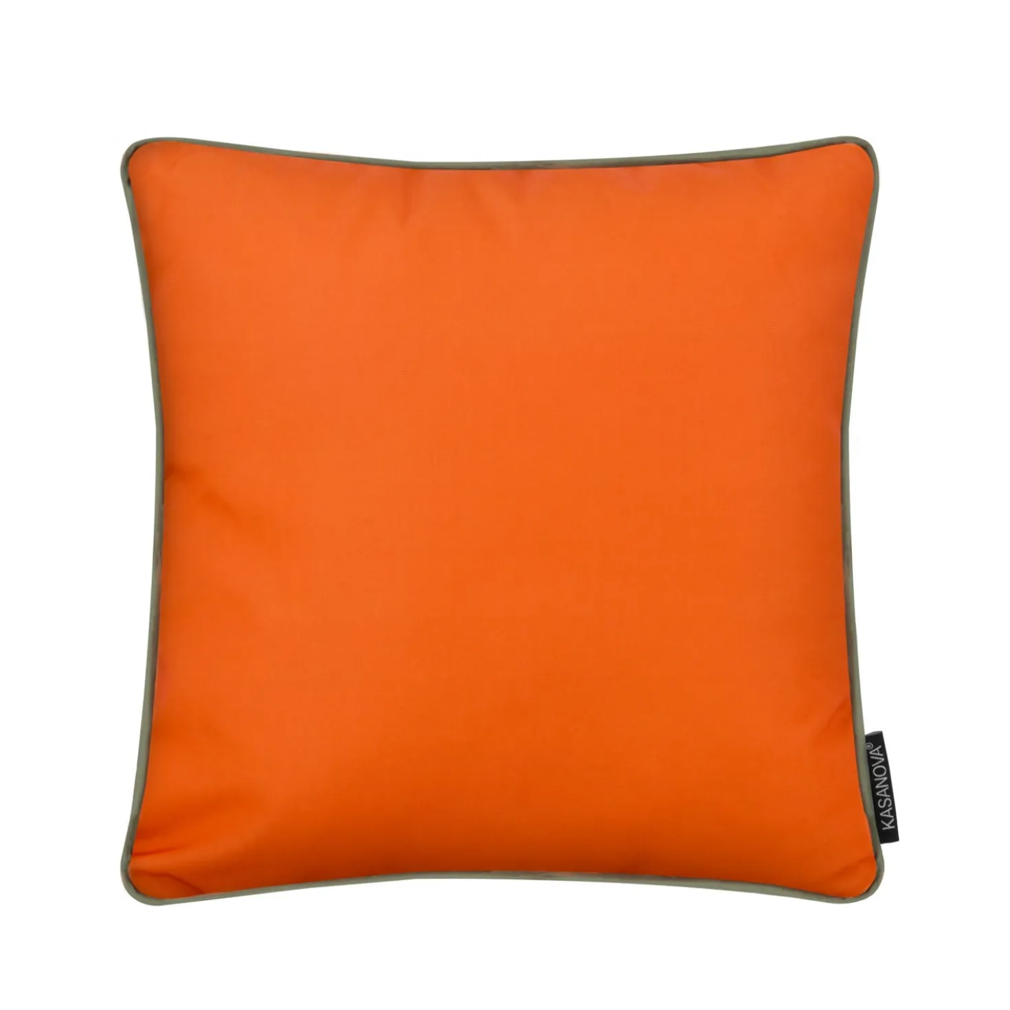 Cuscino arredo idrorepellente 40x40 cm palme arancio