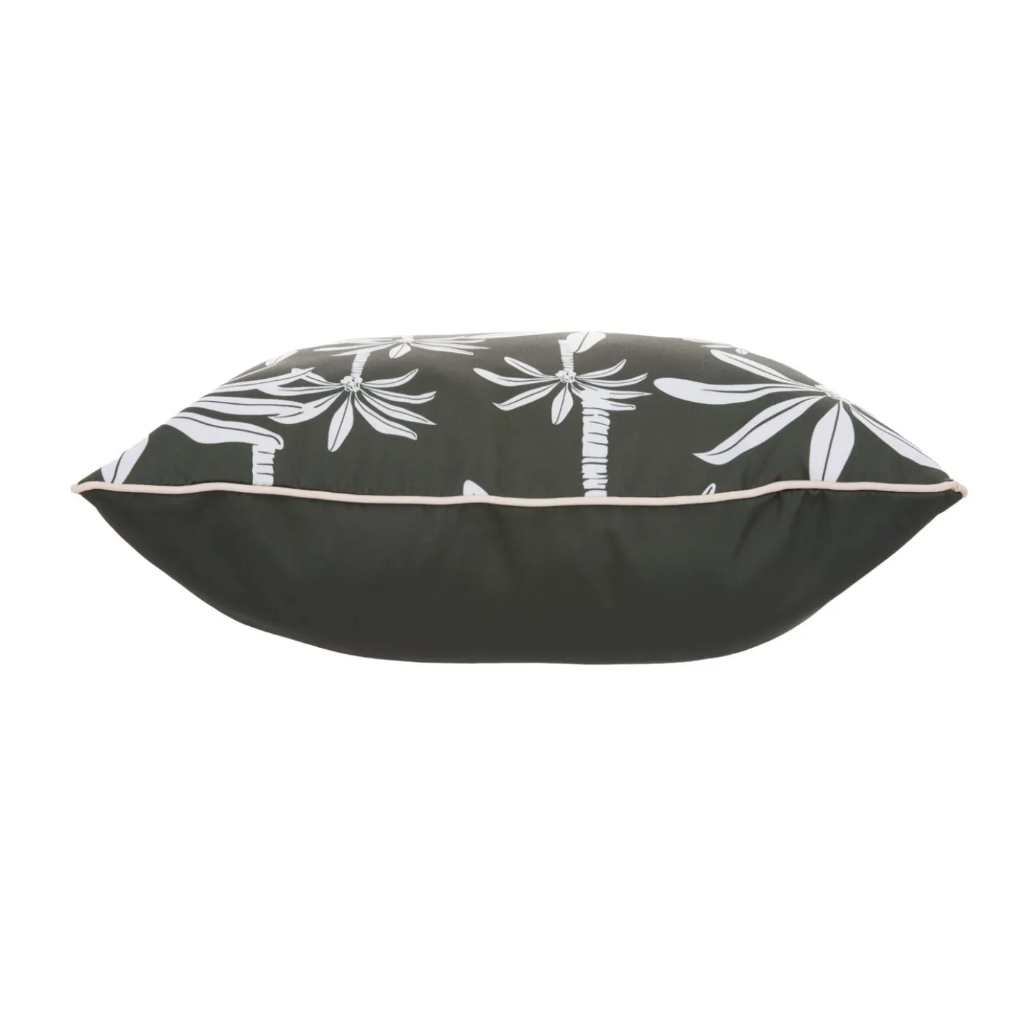 Cuscino arredo idrorepellente 50x50 cm palme grigio